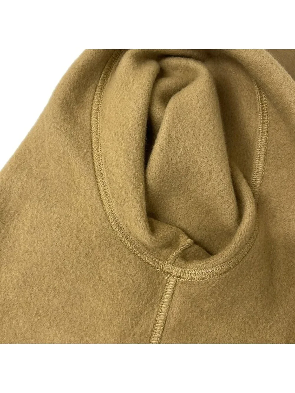 Hermes Hoodie S Hooded Jogging Sweater Light Brown Leather Detail